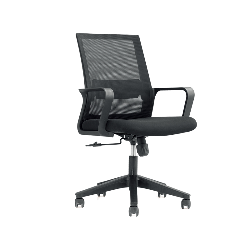 悦山 办公椅职员椅电脑椅转椅百搭网椅600*660*1020*1张 黑色