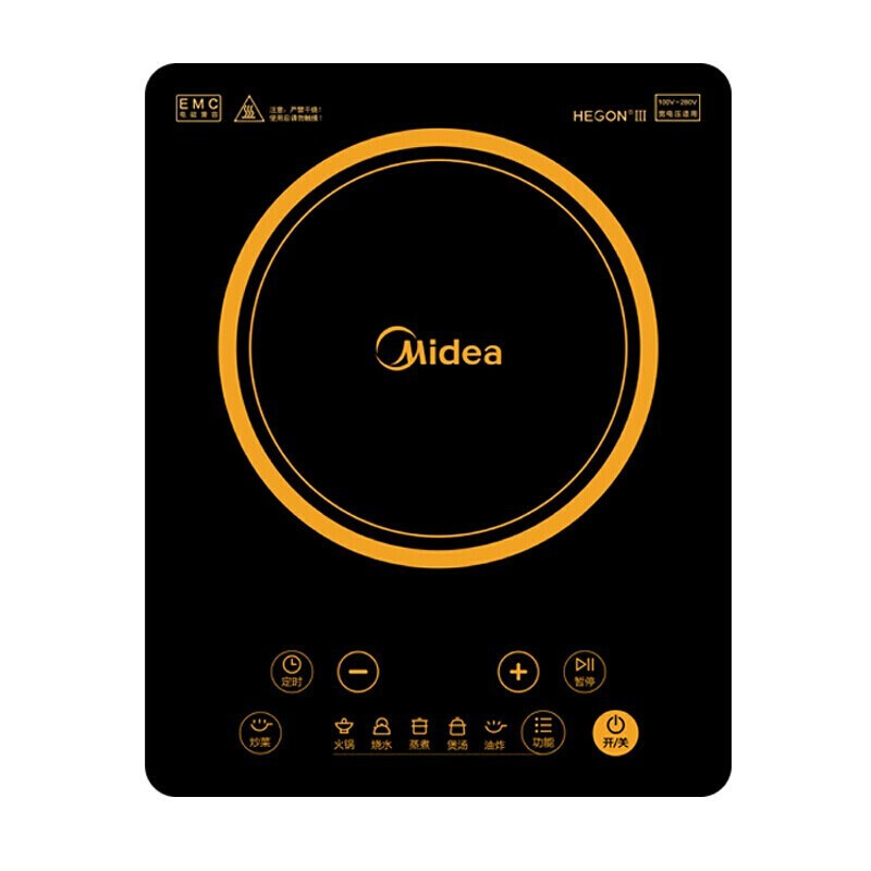 美的（Midea）电磁炉电磁灶 2200W功率 HT2218HM（单位：台） 黑色