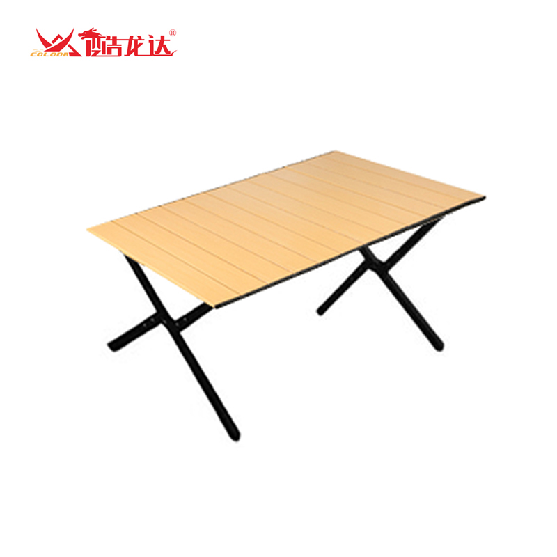 酷龙达(Coloda) 金属蛋卷桌CLD-DJZ02（单位：张） 木纹色