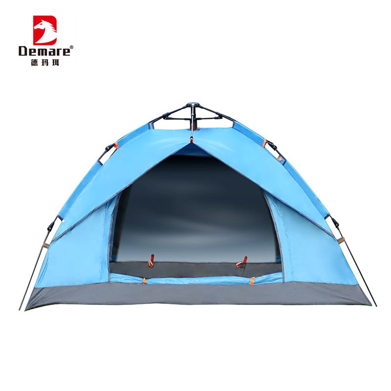 德玛珥DEMARE 双人速开自动帐篷DEM-ZP15/个 蓝色