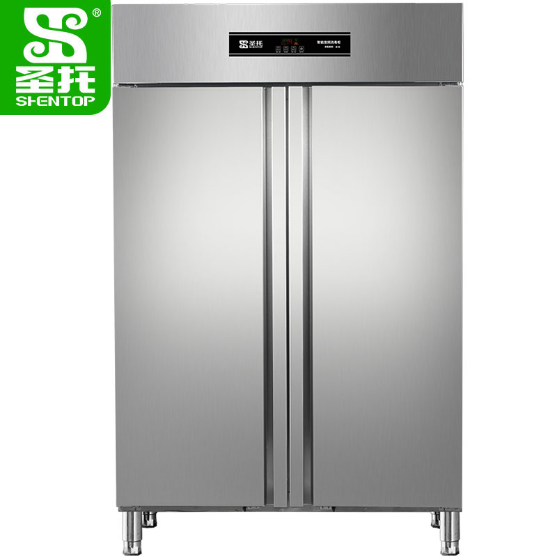 圣托（Shentop）1000L双门热风循环智能变频消毒柜 DAC08 一台 不锈钢色