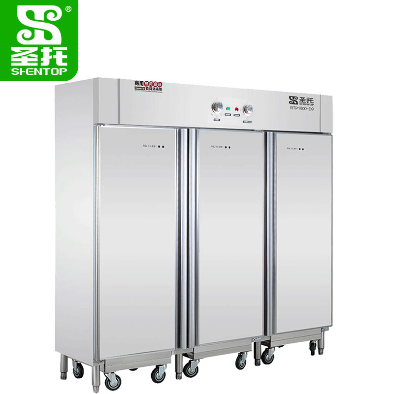 圣托（Shentop）1800L三门推车式高温热风循环消毒柜 酒店饭堂大容量消毒柜 DAC11一台 不锈钢色
