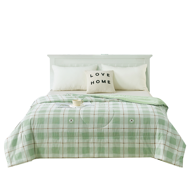 洁丽雅（GRACE）印花抗菌被200*230cm 格林童话草绿 CP1219  