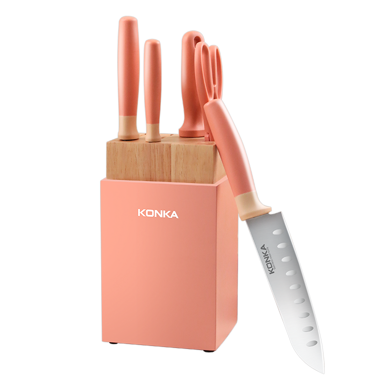 康佳(KONKA)刀具（厨房六件套）KDJ-0601（单位：个） 粉色