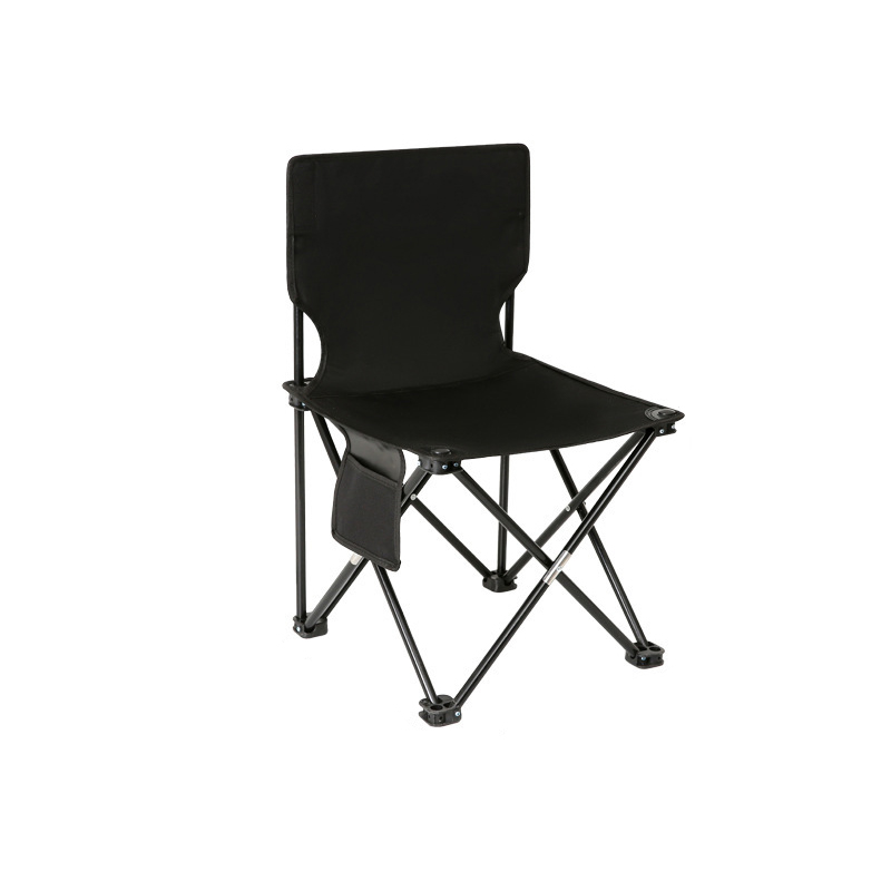 三极 TP8878  户外便携折叠椅写生钓鱼休闲凳子  黑色 中号 33*33*53cm
