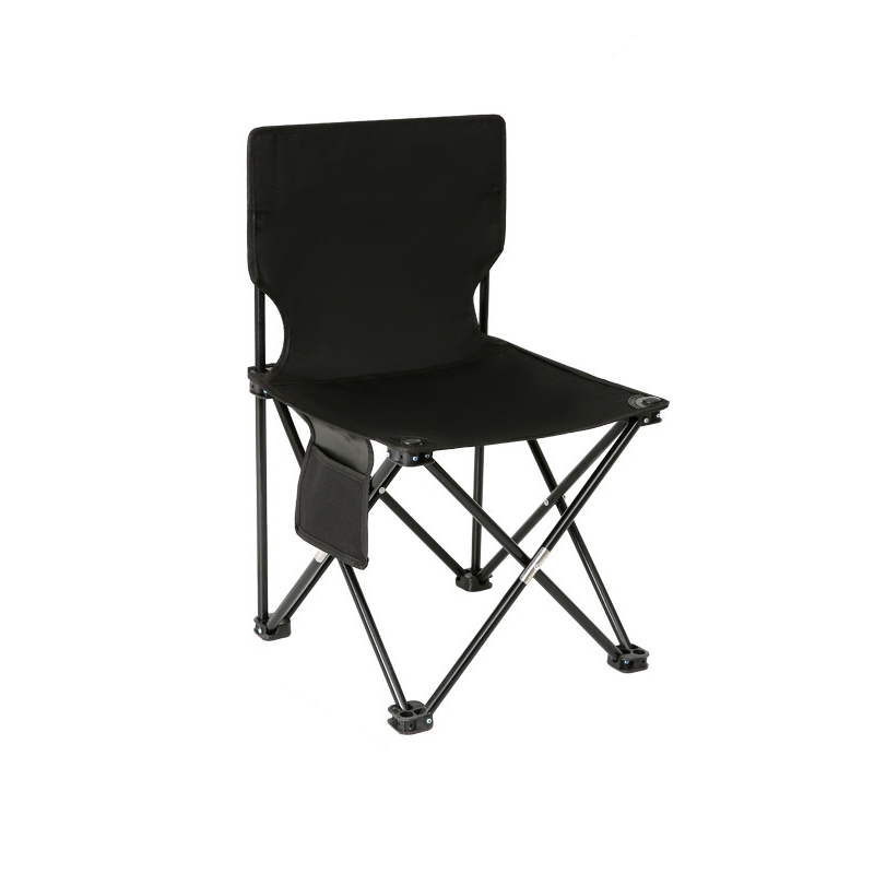 三极 TP8878  户外便携折叠椅写生钓鱼休闲凳子  黑色 大号36*36*57cm