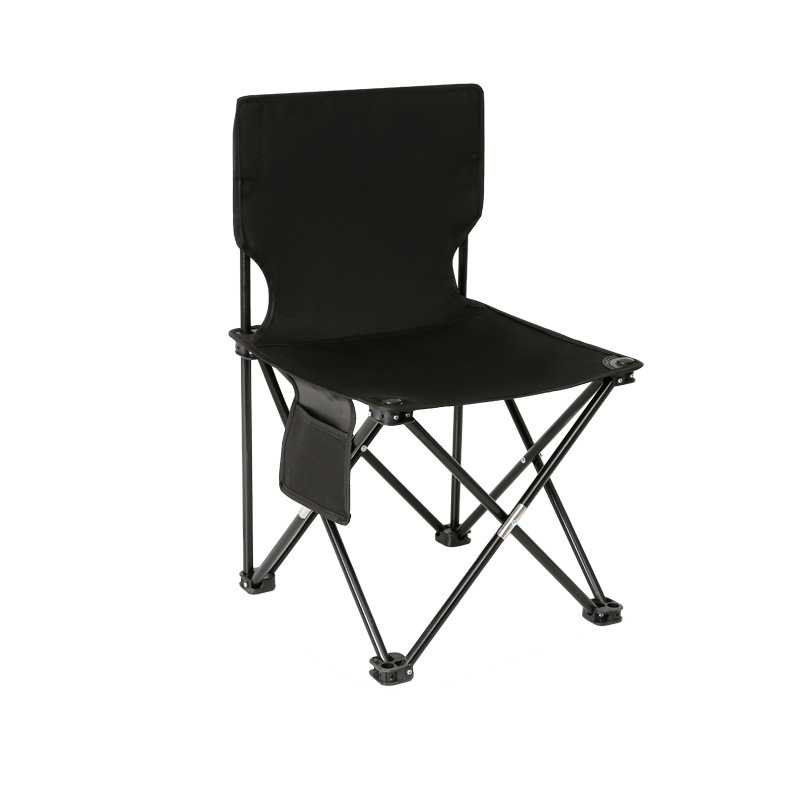 三极 TP8878  户外便携折叠椅写生钓鱼休闲凳子  黑色 加大号39*39*65cm
