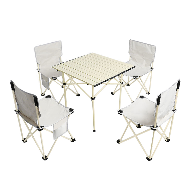 三极 TP8816  户外折叠桌椅套装 小方桌五件套(一桌四椅*大号)