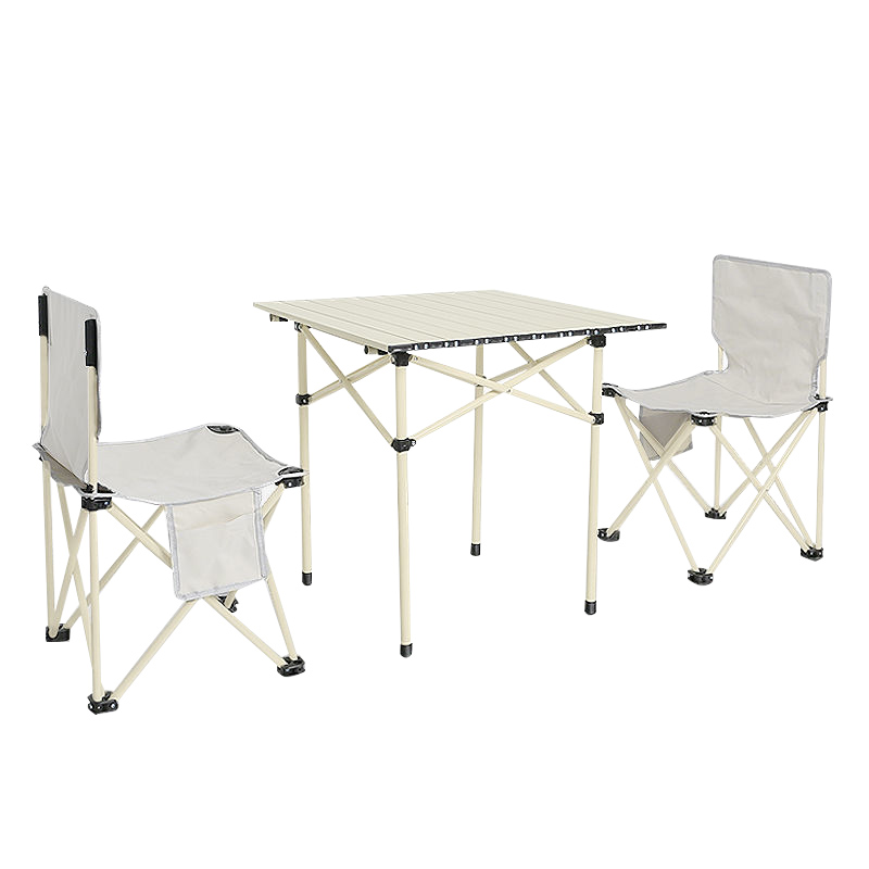 三极 TP8816  户外折叠桌椅套装 大方桌三件套(一桌两椅*大号)