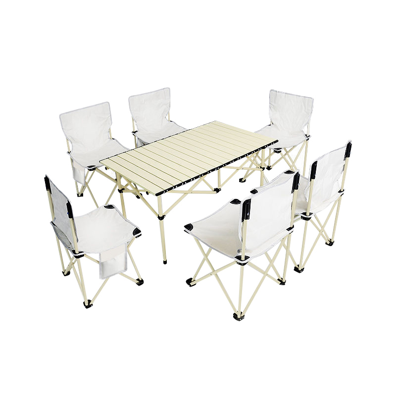 三极 TP8816  户外折叠桌椅套装 长桌七件套(一桌六椅*大号)