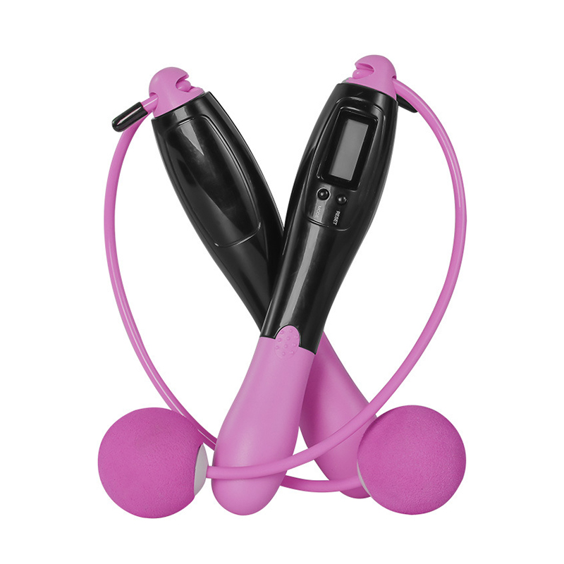 三极 TP1532 智能计数跳绳  3米  两用款（跳绳+一对球） 黑粉