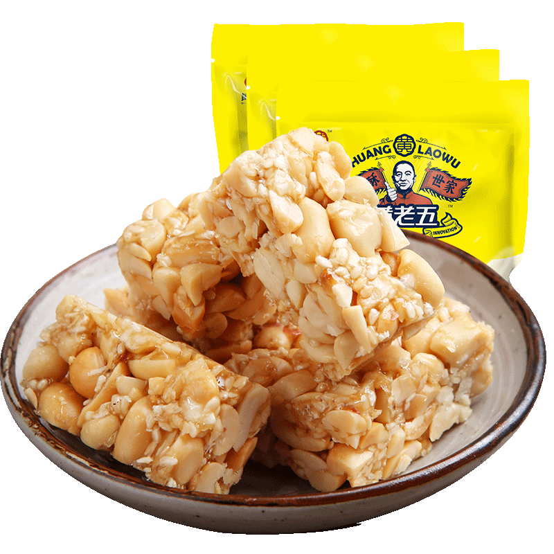 黄老五 花生酥188g*3袋（原味） 3袋