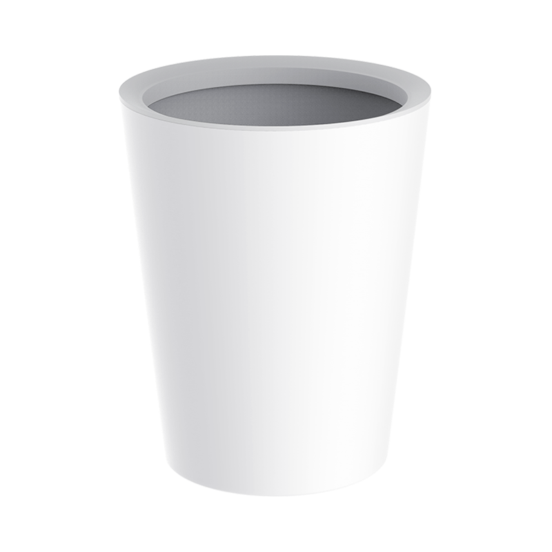 全格（Quange） QJ010201 8.5L，2只装 简约压圈分类垃圾桶 本白色（单位：组）