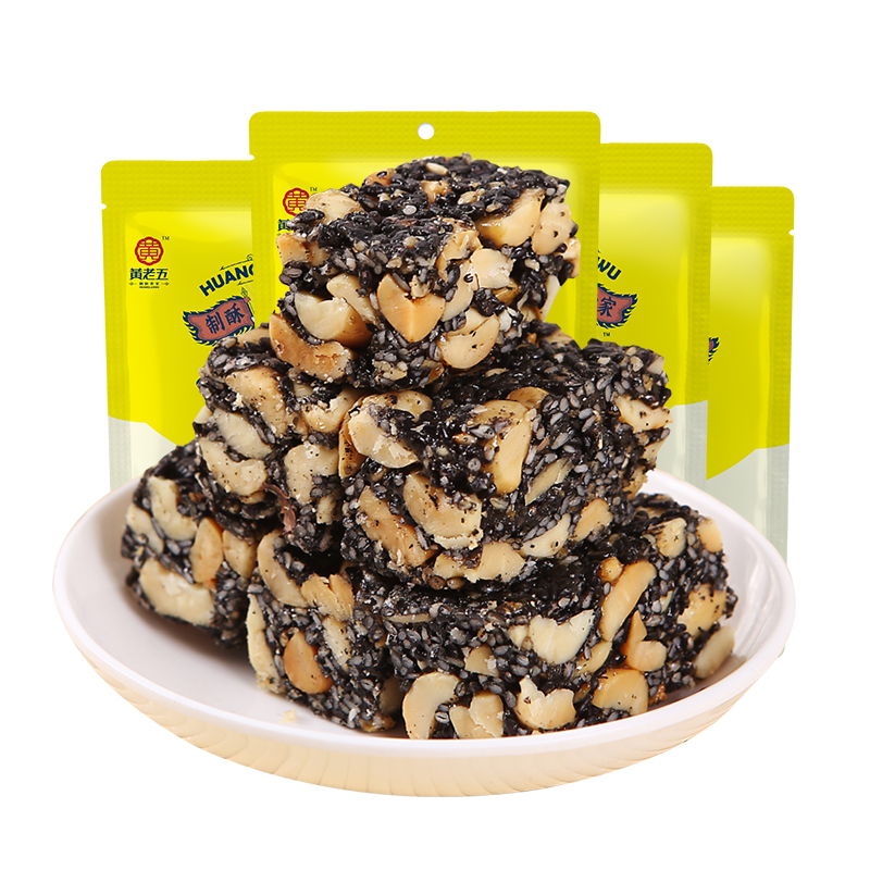 黄老五 黑芝麻酥90g*4袋 4袋