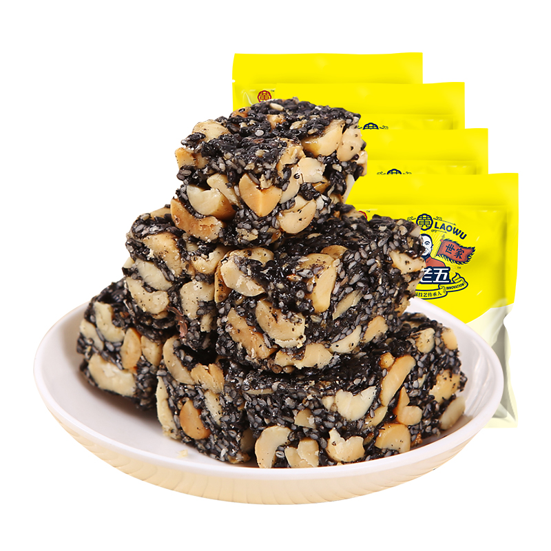 黄老五 黑芝麻酥188g*4袋 4袋