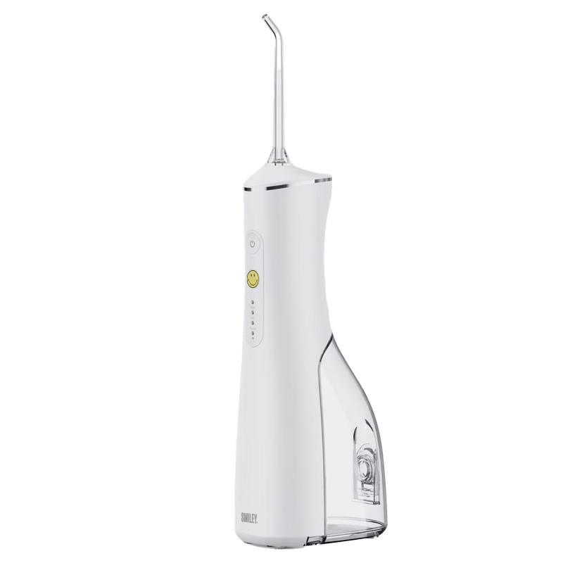 SMILEY法国微笑 S18手持式冲牙器 可充电1400mAh水箱180ML（套） 本白色
