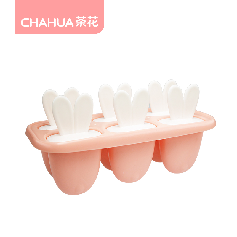 茶花 E08001 奇趣兔耳冰棒模 粉色