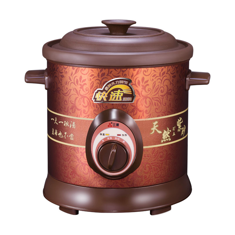 三源（SANYUAN）3L 紫砂炖锅电炖锅紫砂锅 TGJ30-SA1（单位：台） 灰橙色