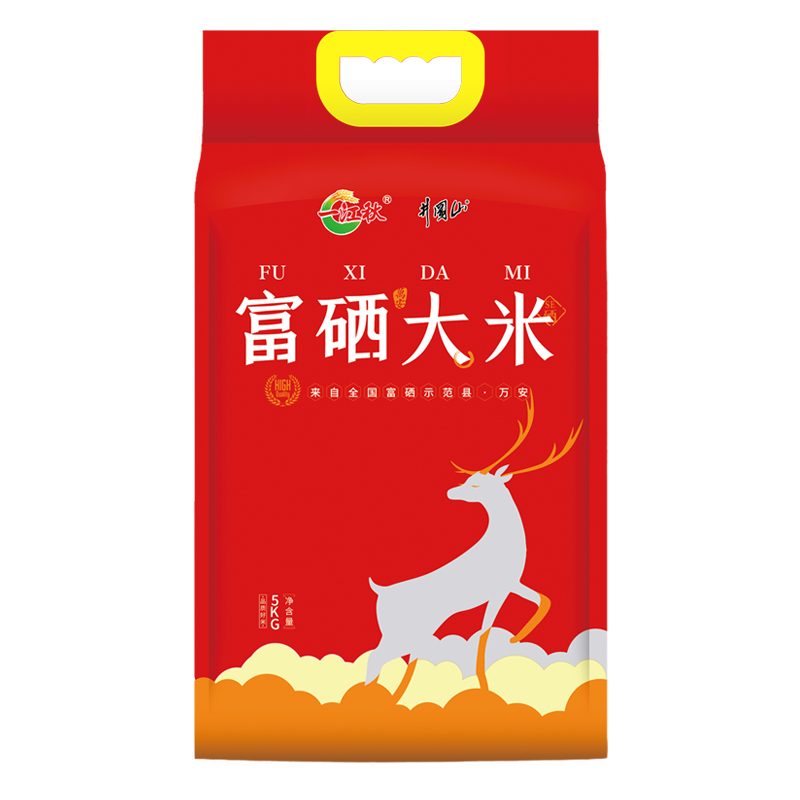 一江秋富硒猫牙米长粒香大米丝苗米新米5kg单位：包 红色