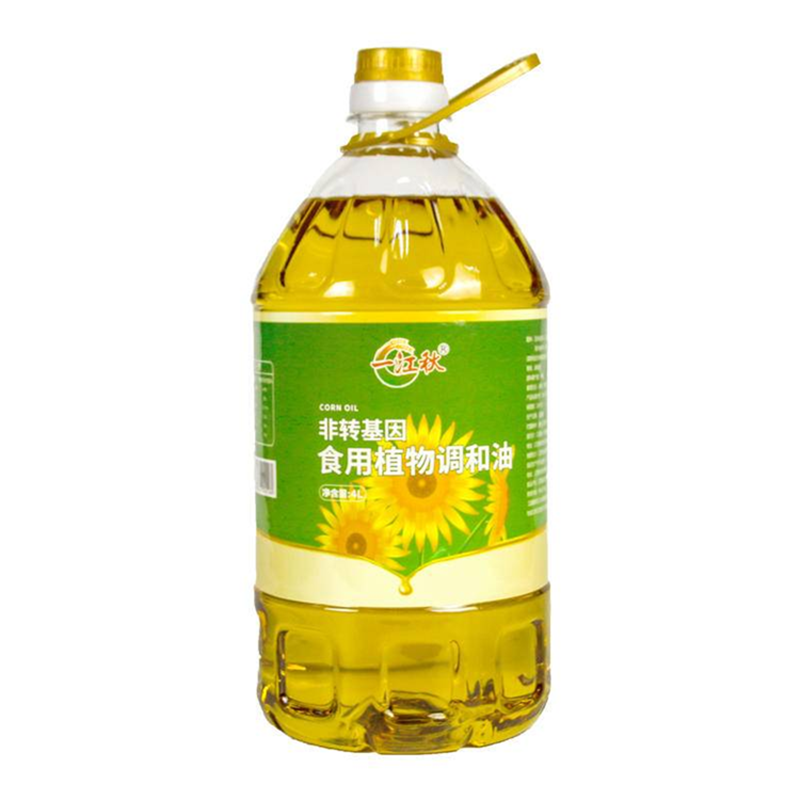 一江秋食用植物调和油4L单位：桶 雾雨绿