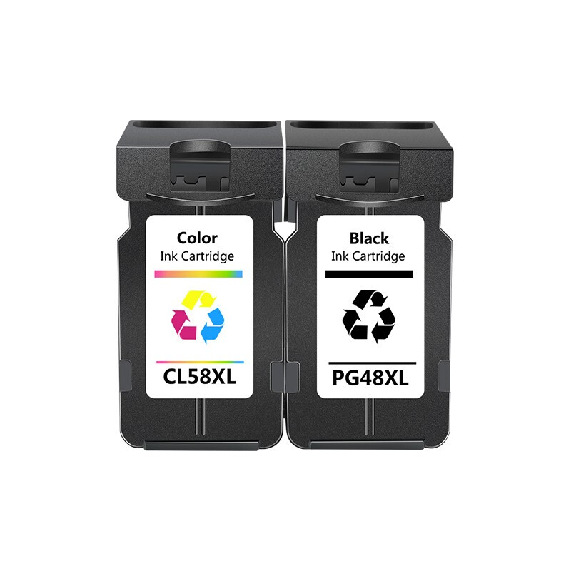京呈适用佳能E478彩色PG48 CL58黑色墨盒佳能E408 E418 E468 E488墨盒 PG48XL CL58XL墨盒大容量/套