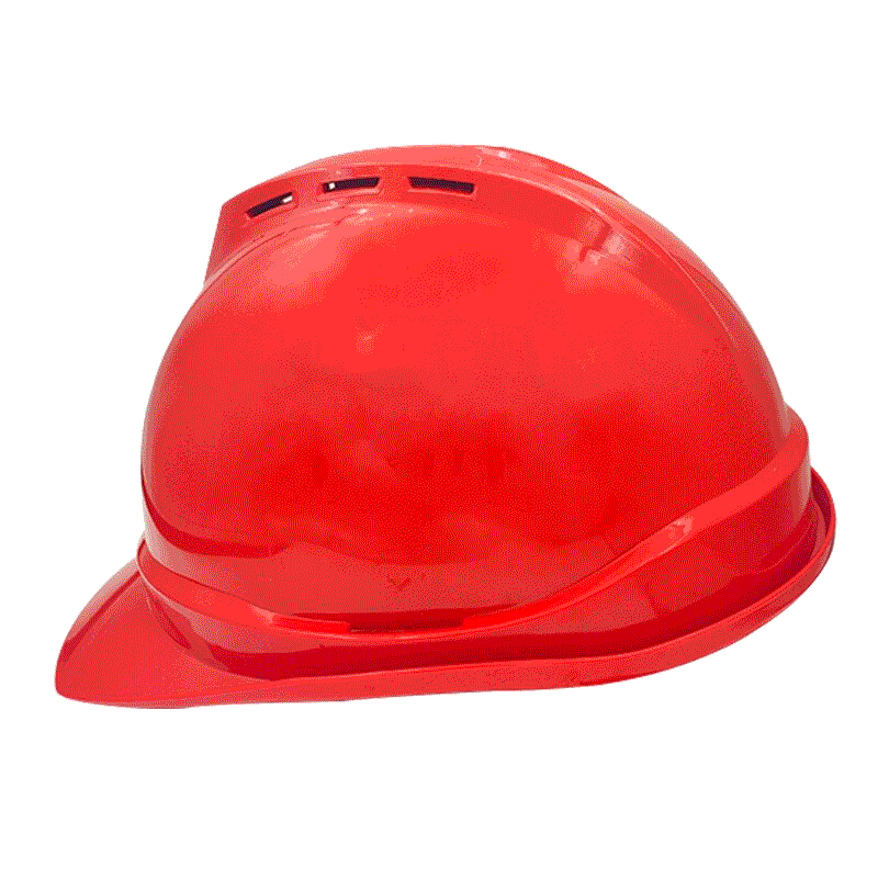 劳思保 LSB-TK-02 高性能ABS塑料V型透气孔头盔安全帽 红色/1顶 红色