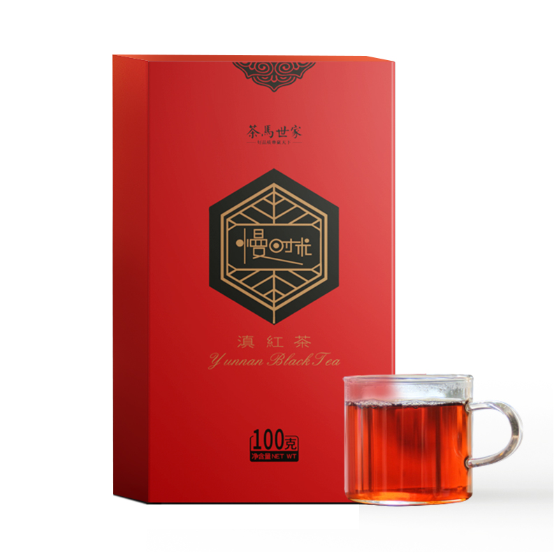 茶马世家 LH0101C 100g/盒 慢时光云南滇红茶 红色（单位：盒）
