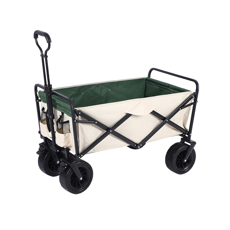 8寸越野轮双刹露营车 白拼绿