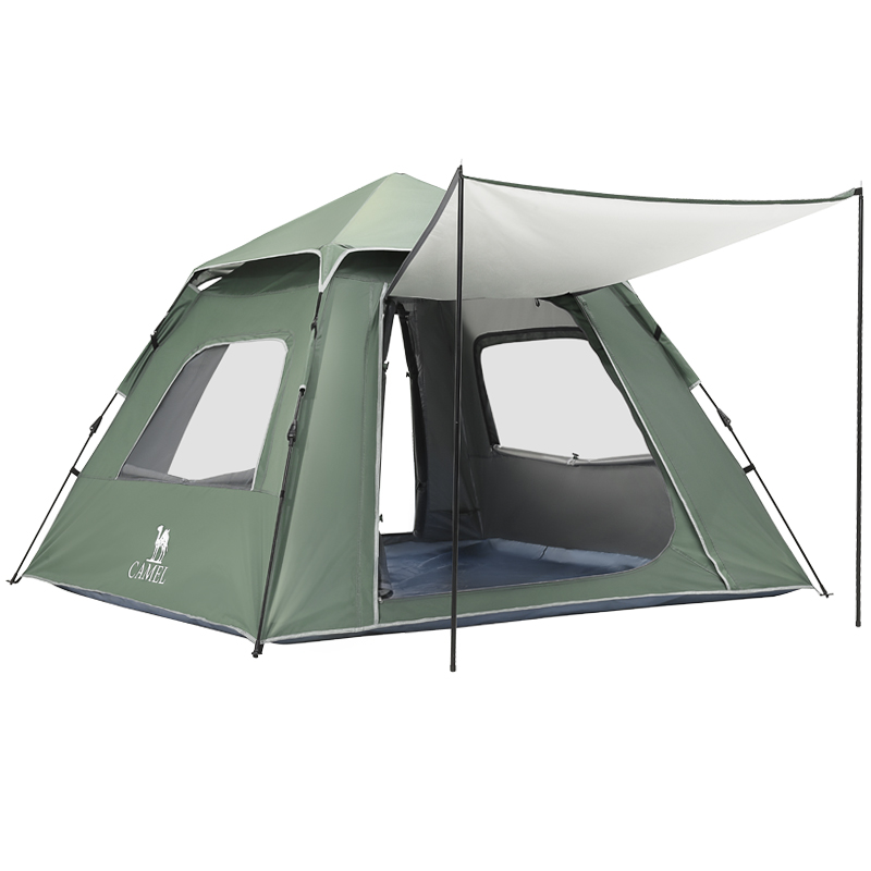 骆驼（CAMEL）逍遥pro露营户外便携式折叠野营天幕自动帐篷133BANA027-1 单位：个 军绿色