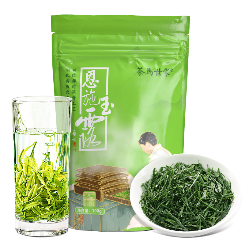 茶马世家 恩施玉露 100g 一级恩施玉露袋装 浅杉绿（单位：袋）