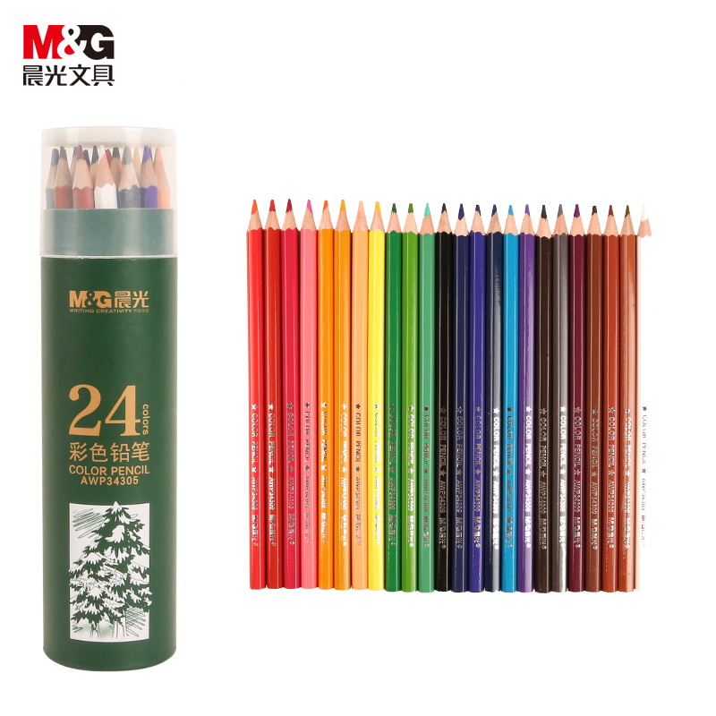晨光（M&G） AWP34305 24色 美术绘画填色彩色铅笔 混色（单位：筒）