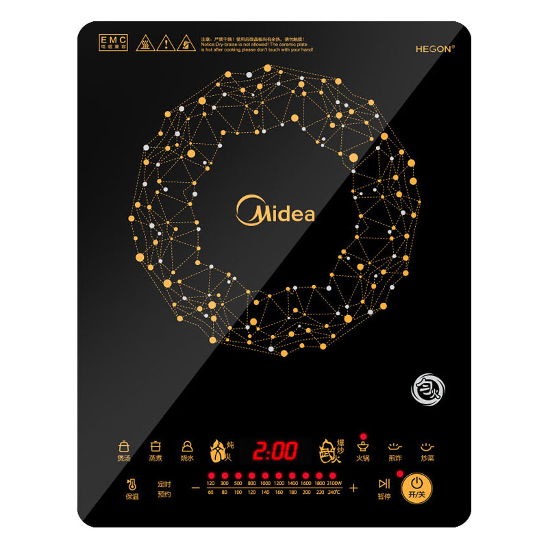 美的（Midea）电磁炉 C21-WT2118（单位：台） 黑色