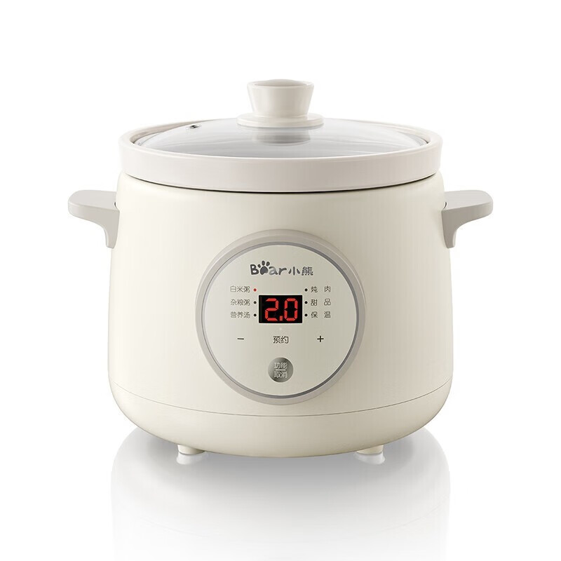 小熊（Bear）电炖锅电炖盅 DDG-E15K2 1.5L（单位：台） 白色