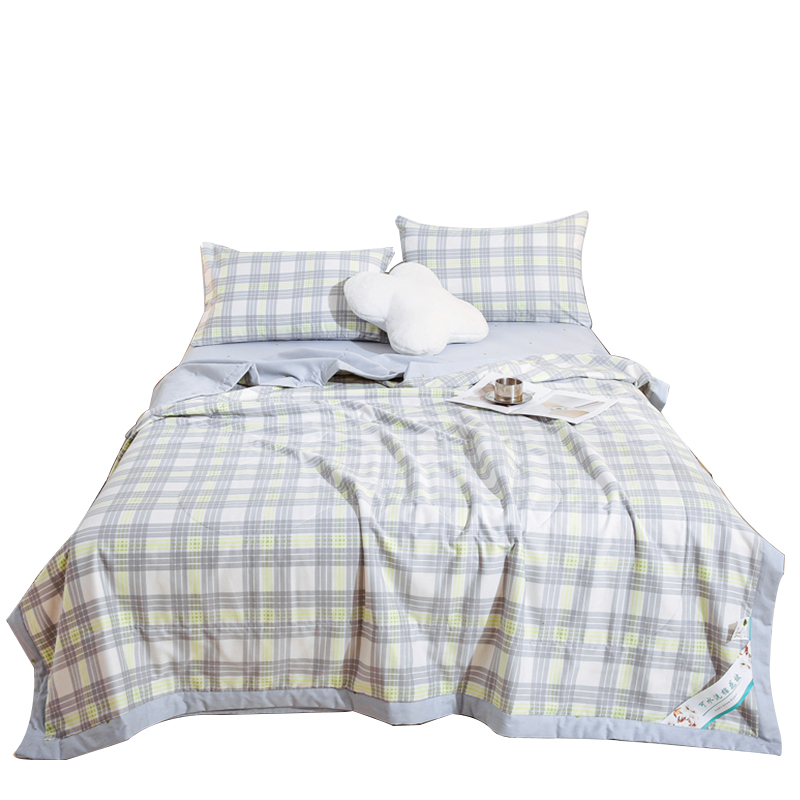 三极&nbsp;TP2802&nbsp;&nbsp;全棉印花新疆棉花夏凉被  单位：条 哈尼-灰 180*200cm