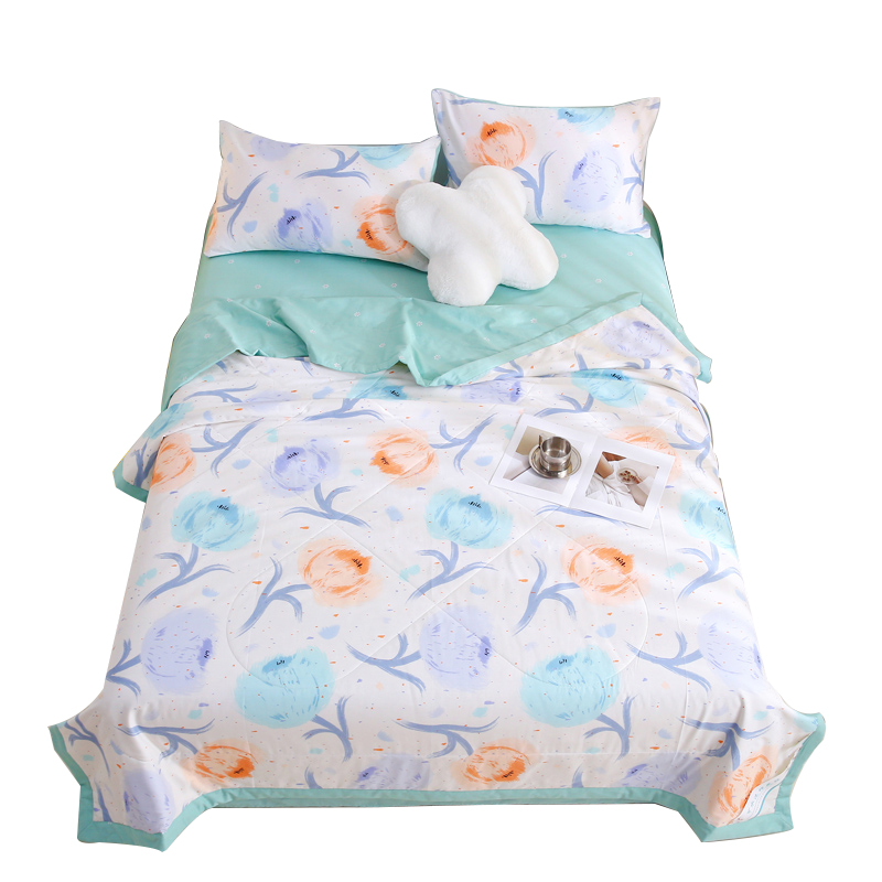 三极&nbsp;TP2802&nbsp;&nbsp;全棉印花新疆棉花夏凉被  单位：条 仙本娜-绿 200*230cm