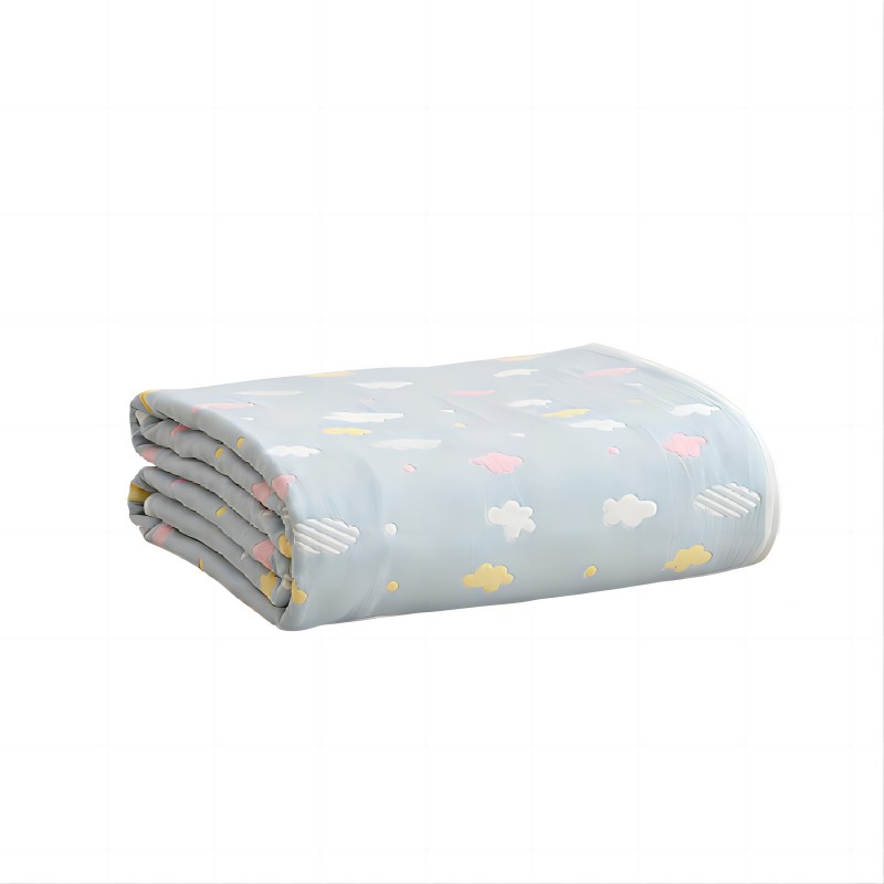 恒源祥六层纱布儿童毯-彩云蓝HYX069MJ 蓝色 单条装
