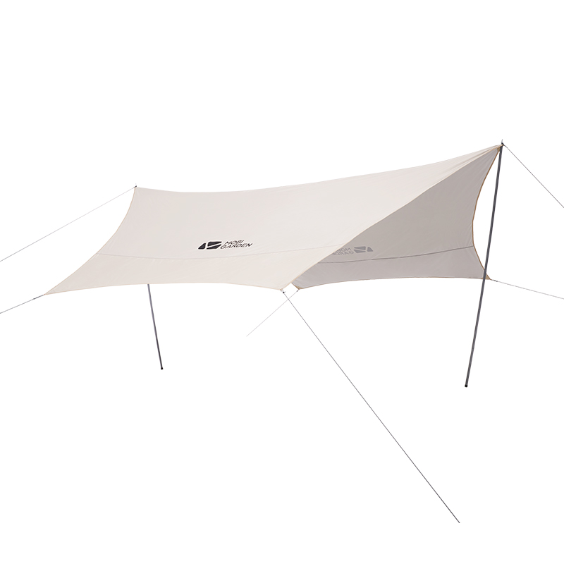 牧高笛（MOBIGARDEN）六角天幕户外露营遮阳防晒防雨天幕俊庭升级版 NX20661014 象牙白