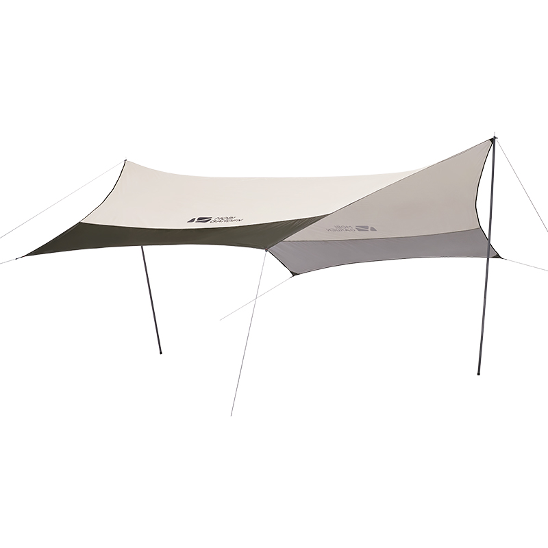 牧高笛（MOBIGARDEN）六角天幕户外露营遮阳防晒防雨天幕俊庭升级版 NX20661014 橄榄绿/象牙白