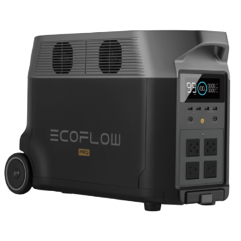 ECOFLOW 正浩3600W 德Pro快充户外应急移动电源家庭储能房车游艇备用电池 德pro【3600w-3600wh】 台 黑色
