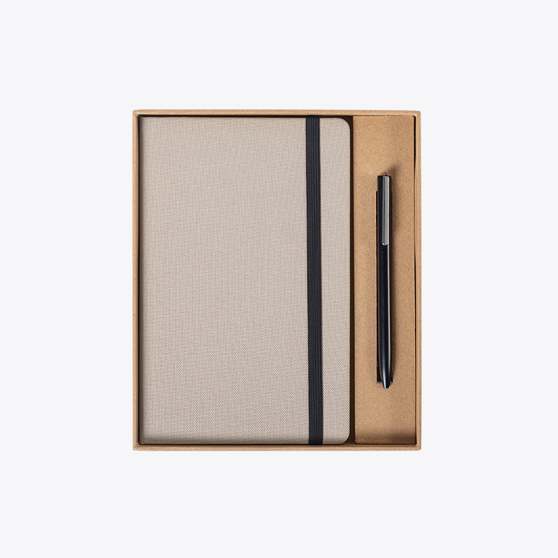 又见美物睿印系列精装笔记本书写套装EB2303 套 卡其色
