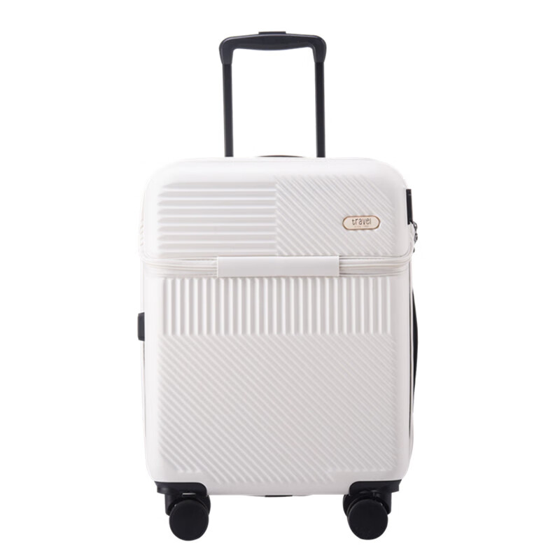 TOBOOG/途帮多功能登机箱前开口拉杆箱商务行李箱男女多功能2106 个 白色 20寸