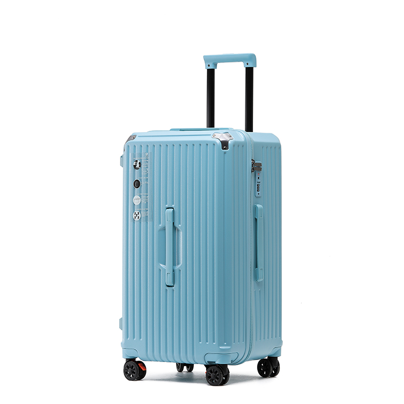 TOBOOG/途帮大容量行李箱密码锁拉杆箱万向轮旅行箱2110 蓝色 30寸