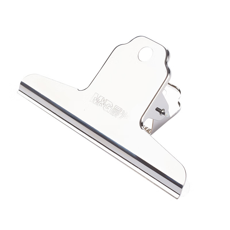 晨光（M&G） ABS92638 102mm*3 山形票据票夹 不锈钢色（单位：组）