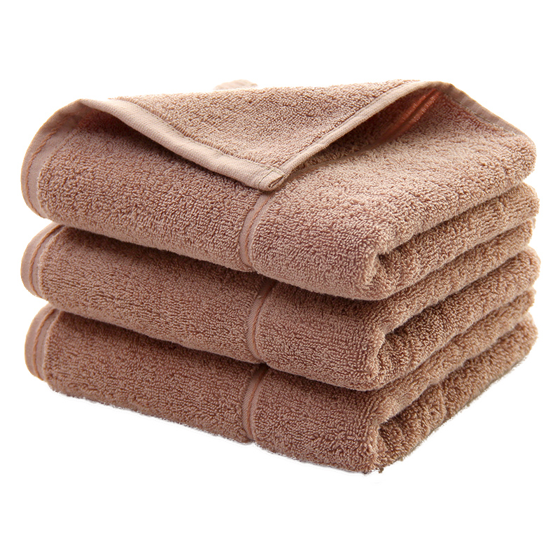 三利纯色浴巾单条礼盒装四色可选3110（单位：盒） 褐色