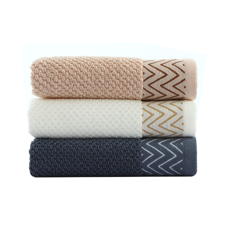 三利 9697斜纹缎边毛巾 吸水柔软不掉毛大毛巾 1条装 混色