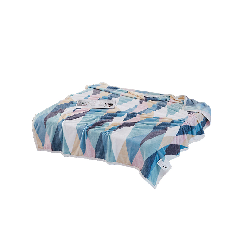 花花公子貂狐绒毯-潮生活 蓝色