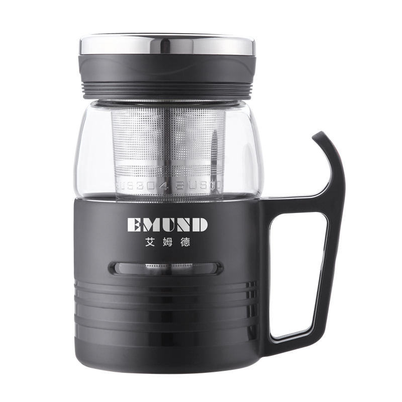 艾姆德（EMUND） DH-XK450 450ml 西卡功能办公玻璃杯 黑色（单位：个）