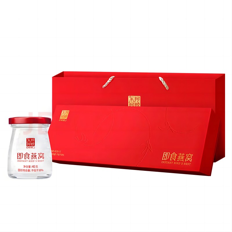 东阿阿胶即食燕窝5瓶*40g 红色