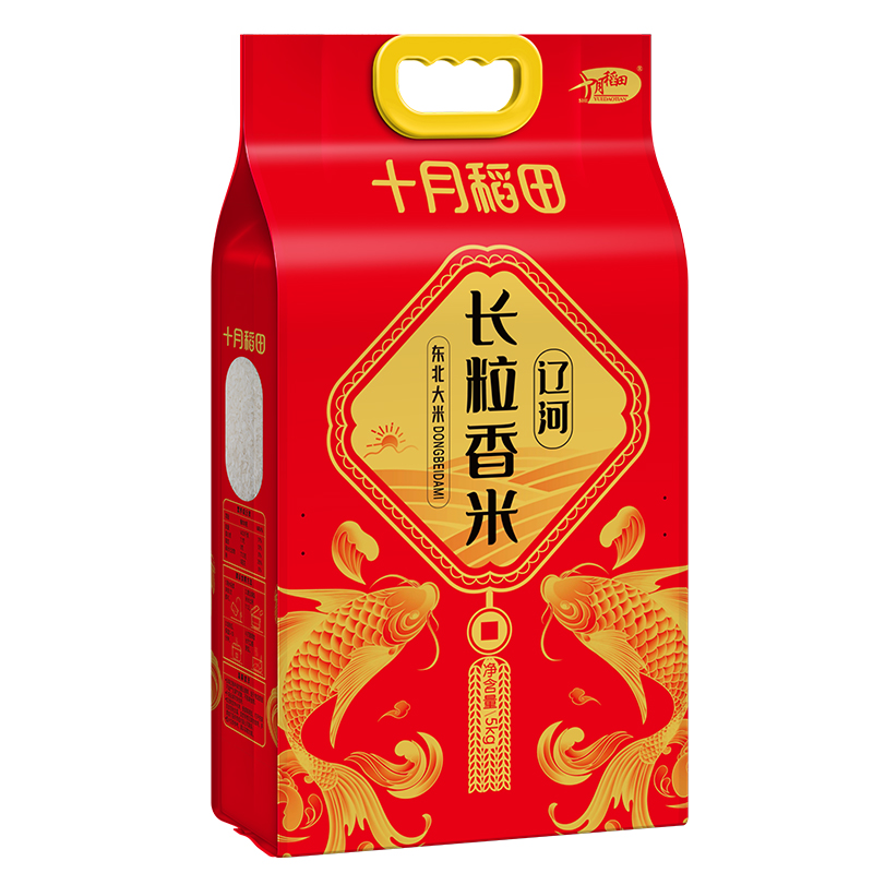 十月稻田 辽河长粒 5kg/袋 大米 红色（单位：袋）