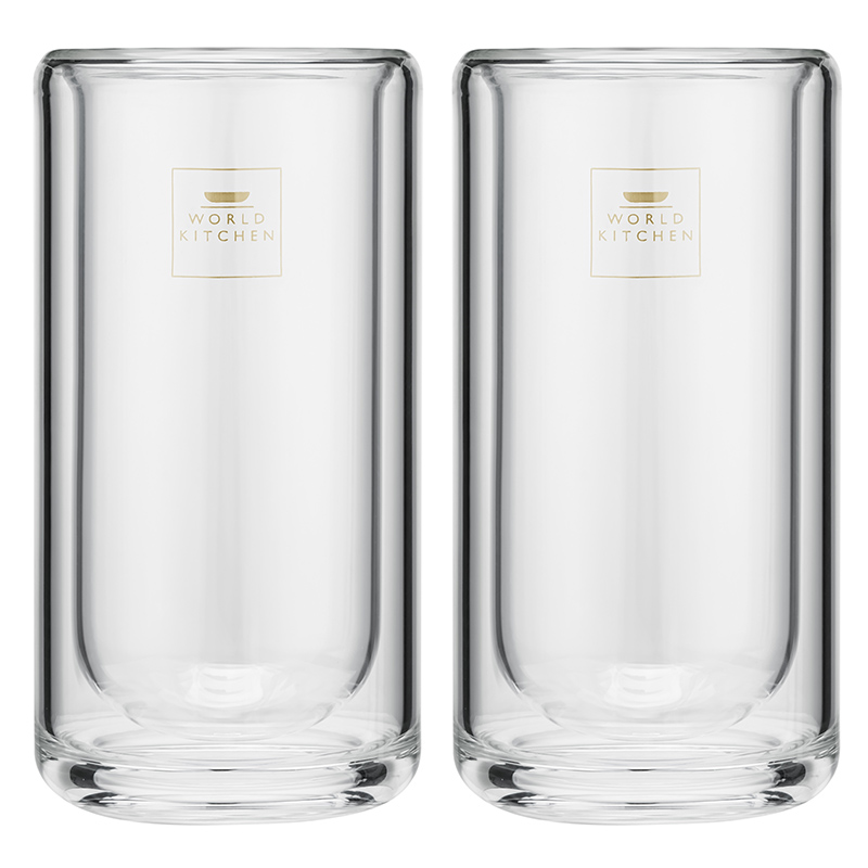 康宁餐具WORLD KITCHEN晶奢双层玻璃杯两件组（单位：套） 透明色